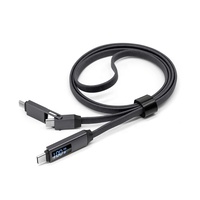 Cable de Carga Multi-Dispositivo OTG 3 en 1, 100W 5A 20V, Tipo C, Carga Súper Rápida PD20W, Cable USB para iPhone 16 17 y Todos los Teléfonos Electrónicos