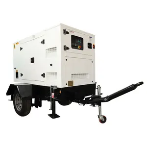 Generator Diesel 20kw 30kw Portable Mobile Trailer For Rental Use Silent Perkins Diesel Generator 30kva