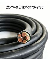 Câble d'alimentation ignifuge de classe C avec isolation en XLPE et gaine en PVC 3*70+2*35mm2