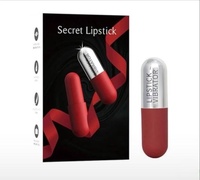 Vibrateur miniature en forme de rouge à lèvres à 10 fréquences, en silicone rechargeable, étanche IPX7, stimulateur clitoridien pour femmes