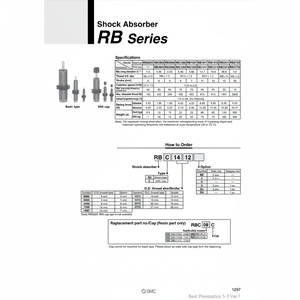 SMC Pneumatics RB0805 Amortiguador - Product Image 1