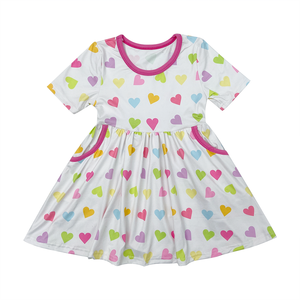 Qingli OEM Senza Tariffe Vestito a Pieghe per Bambina a Maniche Corte 2026 Grazioso Abito per Bambina - Product Image 4
