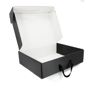 Fashion Clothing Shoe Products <strong>Gift</strong> Packaging <strong>Box</strong> Luxury Custom Gold Logo Black Cardboard <strong>Long</strong> Tall Boots <strong>Box</strong> with Handle - Product Image 2