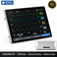 Módulo LCD IPS de Grado Médico TMK de 10.1 Pulgadas, 1280x800, 1000nits, Retroiluminación LED, Pantalla Táctil Capacitiva AG Grabada, MIPI/I2C, -30 85 Wide