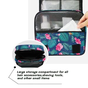 Trousse de Toilette Hawaïenne Personnalisée Monstera Grande Capacité Portable avec Poignée Souple – Meilleure Vente - Product Image 4