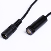 Localizador enfocable de 11 líneas, módulo láser para corte/posicionamiento con soporte y adaptador, D12 x 45mm, 650nm, 660nm