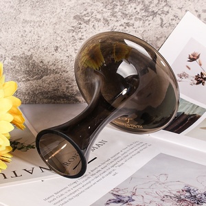 Handgemaakte Unieke Rook Grijs Gekleurde 400Ml Kleine Inhoud Loodvrije Kristal Grappige Rode Wijn Karaf Glazen - Product Image 4