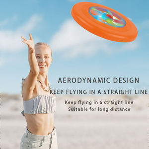 Disque volant lumineux à LED pour enfants, adultes et animaux domestiques, 3 couleurs (orange, bleu, vert), jouet pour le camping, le parc, la plage, cadeau - Product Image 3