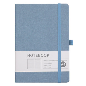 Custom Printed Logo Fabric Paper <strong>Notebook</strong> Planner Hardcover Journal Agenda Notepad Line Blank Page Diary - Product Image 1