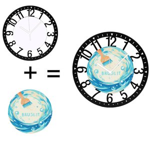 Reloj redondo <span class=keywords><strong>de</strong></span> hierro <span class=keywords><strong>de</strong></span> 25 cm diseñado como una rueda <span class=keywords><strong>de</strong></span> alfarero y para trabajar la <span class=keywords><strong>arcilla</strong></span> - Product Image 1