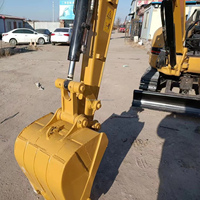 Mini-excavatrice CAT 303CR d'occasion prête à l'emploi, excavatrice Caterpillar de 3 tonnes avec cabine ouverte, excavatrice sur chenilles 303CR