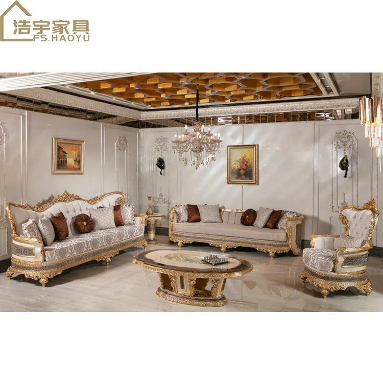 Sofá Italiano de Diseño de lujo de calidad superior sofá Seccional de lujo italiano de diseño curvo sofá de tela de madera