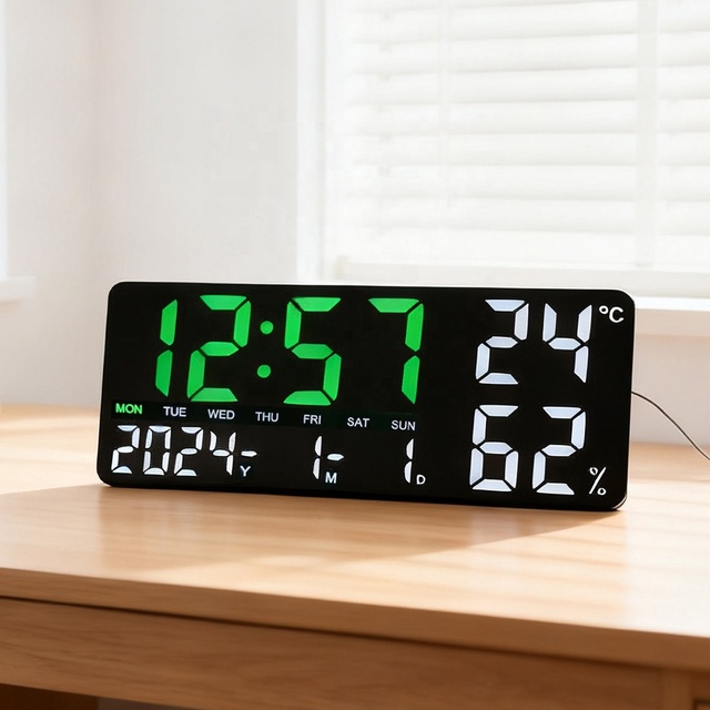 Modern Smart LED Multifunction Table Clocks with Remote Control Calendar Wall Night Light USB Digital Timer Reloj for Bedrooms