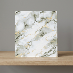 Dyna Azul 600x600mm Polished Porcelain Tiles Blue Marble Look Glossy Interior Bathroom Flooring - Product Image 4