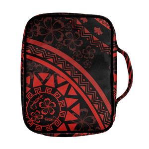 Venta al por mayor rojo tribal Impresión digital hombres mujeres <span class=keywords><strong>Biblia</strong></span> cubierta <span class=keywords><strong>Biblia</strong></span> bolsa de transporte <span class=keywords><strong>con</strong></span> soporte para libros ASA cremallera y multi-bolsillos - Product Image 2