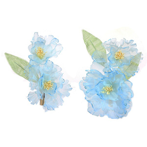 New antique-style <b>hair</b> clip, original design, handmade, light blue Hanfu headdress, hot-stamped <b>hair</b> <b>accessory</b>, Hanfu <b>hair</b> - Product Image 5