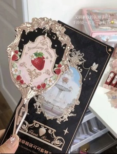 Flower Knows Makeup <strong>Mirror</strong> Swan Ballet Moonlight Mermaid Handheld <strong>Mirror</strong> White Blue Pink Strawberry <strong>Rococo</strong> <strong>Mirror</strong> - Product Image 6
