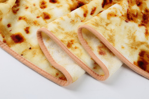 Couverture sérigraphiée osmotique thermique de forme ronde omelette de nourriture ronde Tortilla Pancake Pizza couverture taille personnalisée - Product Image 2