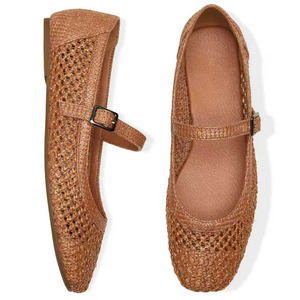 Scarpe alla moda Mary Jane scarpe da <span class=keywords><strong>donna</strong></span> in tessuto da <span class=keywords><strong>donna</strong></span> eleganti <span class=keywords><strong>ballerine</strong></span> a punta squadrata Mary Jane <span class=keywords><strong>ballerine</strong></span> scarpe - Product Image 4