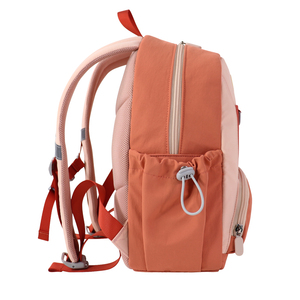Nylon Student <b>Backpack</b> Multicolor Design Customizable for School Use Water Resistant Durable Bag with Front Pocket and Side Pock - Product Image 3