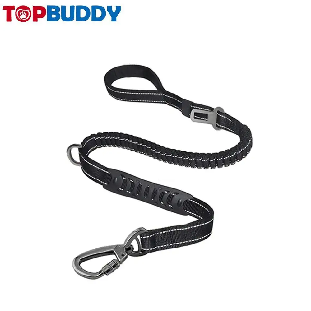 Fashion dog leash Bungee Dog Leash for Walking Running Training Durable Car Seat Belt Heavy Duty Dog Leash