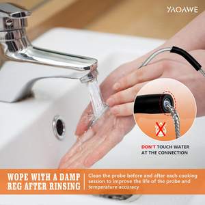 Dual-needle Meat Temperature Probe for <strong>Weber</strong>,Compatible with <strong>Weber</strong> Gas and Smokefire <strong>Pellet</strong> Stoves,with 2 Probe Grill Clips - Product Image 4