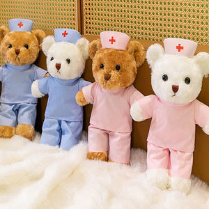 Hadiah Rumah Sakit boneka dokter lembut kustom dan Beruang Suster boneka Teddy lucu kualitas tinggi - Product Image 4