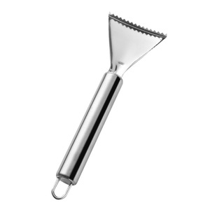 Stainless Steel Fish Scaler Triangular <b>Kitchen</b> Tool For Seafood Cleaning And Scaling Dishwasher Safe - Product Image 3