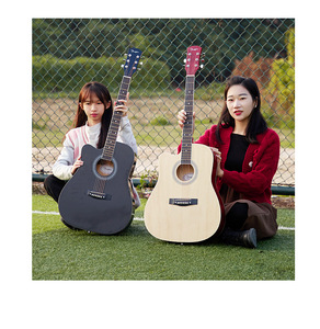 Bán buôn nhạc cụ thuận tay trái Guitar bóng 41 inch Basswood Acoustic chitarra cho người mới bắt đầu - Product Image 6