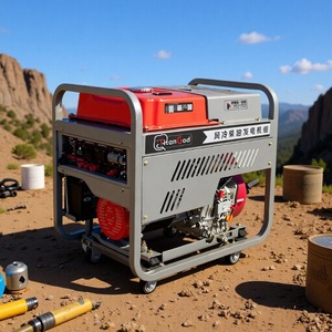 HanGod Diesel <b>Generator</b> Set 3.2kw-9.5kw 220V/380V 50Hz <b>Mobile</b> Trailer For Home Use - Product Image 1