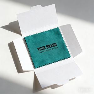 Premium Kararma Önleyici Mikrofiber Parlatma Bezi Özel Markalı Gümüş ve Altın Temizleme Bezi - Product Image 3