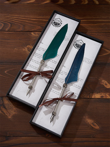 Set di Pennelli Calligrafici Vintage Antichi con Penna ad Immersione in Plastica, 5 Punte Intercambiabili, <span class=keywords><strong>Inchiostro</strong></span> e Incisione <span class=keywords><strong>per</strong></span> Scrittura e Disegno - Product Image 2