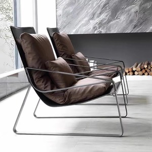 Chaise de patio extérieure Xikai en alliage d'aluminium, design contemporain imperméable pour villa, balcon, mobilier de loisirs - Product Image 5