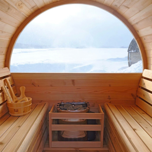 Sauna en bois massif rustique, extérieur, matériaux naturels, écologique - Product Image 6