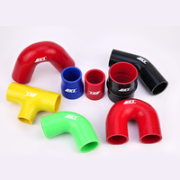 Manguera de Silicona Flexible de Alto Rendimiento para Radiador Automotriz, 51-63mm, Codo Reductor de 45, 90, 135 y 180 Grados, Manguera de Silicona en Forma de H