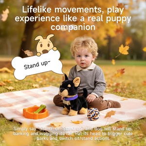 Juguetes de Peluche Inteligentes para Niños Tumama, Juguete de Peluche de Perrito que Camina con Control por Voz, Perro <span class=keywords><strong>Doberman</strong></span> Musical de Peluche, Juguete Sensorial Interactivo para Bebés - Product Image 3