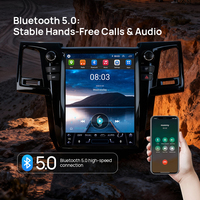Reproductor Android de 12.1 Pulgadas para TOYOTA Fortuner 2008-2016, Estilo Tesla, Pantalla Vertical, Radio para Auto Android, BT, FM, AM, Carplay, USB