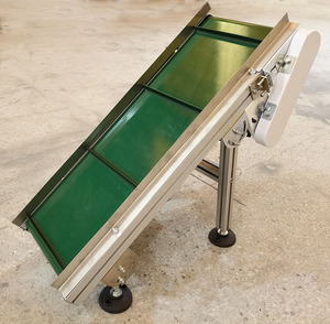 CE Taşınabilir Alüminyum Eğimli Gıda Sınıfı Konveyör, Restoran, Yiyecek Dükkanı ve Üretim Tesisi Kullanımı için Ayarlanabilir Yükseklik - Product Image 2
