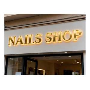 Enseigne de façade publicitaire 3D pour bâtiment extérieur, enseigne de magasin, enseigne personnalisée avec logo lumineux, lettres LED pour entreprise en extérieur - Product Image 3