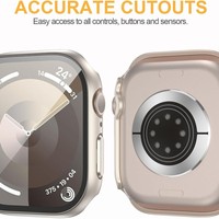 Étui pour S10/S11, protection d'écran intégrale 360°, série 9/8/7 SE, verre trempé PC, design intégré, moule privé