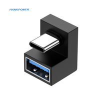 Adaptateur d'extension de données USB3.0 haute vitesse, convertisseur de connecteur mâle-femelle USB 3.0 à angle droit