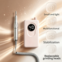 Yumely 45000RPM Borstelmotor Nagelboorpen Lage Warmte Lage Trillingen Hoog Koppel LCD Display Draagbare Elektrische Nagelvijl Salon