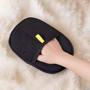 ถุงมือกำจัดขนสัตว์แบบไฟฟ้าสถิต แพ็คเดียว ผ้าทรงกลม สำหรับกำจัดขนสัตว์เลี้ยง สำหรับแมวขนสั้น - Product Image 1