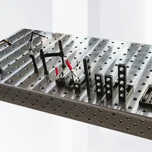 Pabrik grosir meja las 3d permukaan nitriding dengan pemegang untuk bahan besi cor klem stasiun solder dan aksesori