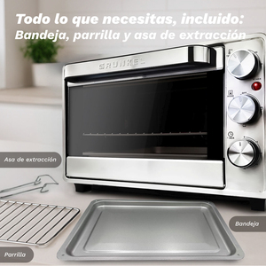 Countertop Oven 23L 1600W Stainless Steel Multifunction Electric Baking Roasting <b>Toaster</b> Oven - Product Image 3
