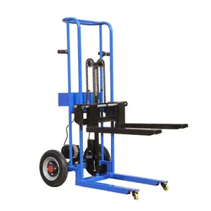 Bán buôn thủy lực của nhãn hiệu Pallet Jack Stacker 0.4t tay nâng ánh sáng Stacker