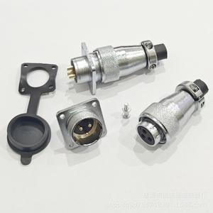 Connecteur d'aviation série WS20, 2 à 15 broches, en alliage de zinc, plaqué chrome, contact doré, pour pièces d'aviation - Product Image 2