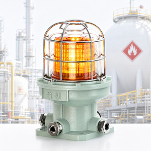Feu de signalisation d'obstruction aérienne LED antidéflagrant AC220V en alliage d'aluminium IP66 non-réfléchissant Yuge HKZAD-09 pour tours et cheminées - Product Image 5