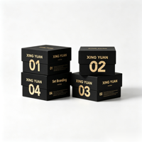 Boîte cosmétique en carton personnalisée avec couvercle et base, gaufrage doré et insert intérieur en EVA pour l'emballage de crème pour le visage (vente en gros)
