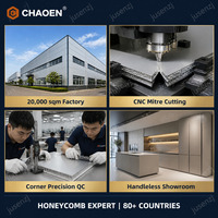 Panneau composite en nid d'abeille d'aluminium ignifuge et imperméable sur mesure, vente en gros d'usine, pour la décoration de hall